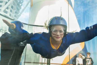 Indoor skydiving chamber