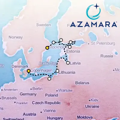 July 9th, 2026  - Baltic Cruise: Denmark, Sweden & Finland on the Azamara Journey