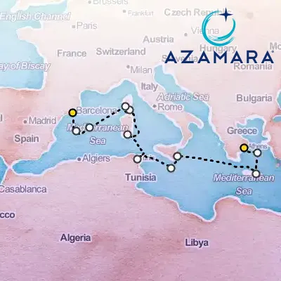 October 19th, 2027  - Best of the Mediterranean Cruise: Crete, Sicily, Corsica & Majorca on the Azamara Journey