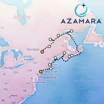 September 25th, 2026  - Canada & New England Cruise: Quebec, Halifax & Martha's Vineyard on the Azamara Journey