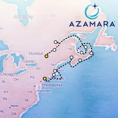 October 7th, 2026  - New England & Canada, Boston, Halifax & Quebec City Cruise on the Azamara Journey