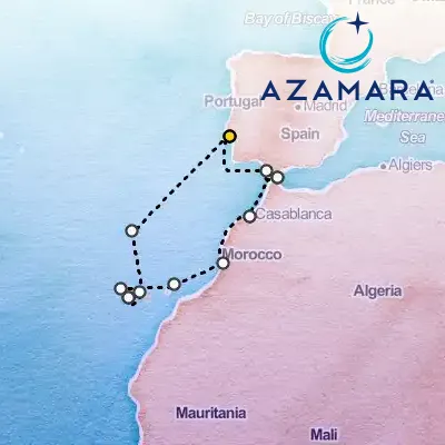 March 15th, 2026  - Atlantic Isles & Morocco Combo Voyage on the Azamara Journey