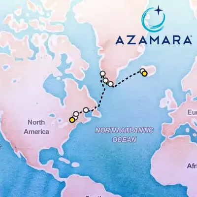 August 26th, 2026  - North Atlantic Cruise: Quebec, Greenland & Iceland on the Azamara Journey