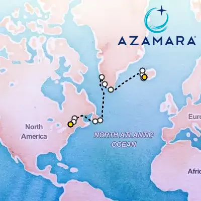 August 8th, 2026  - North Atlantic Cruise: Iceland, Greenland & Quebec on the Azamara Journey