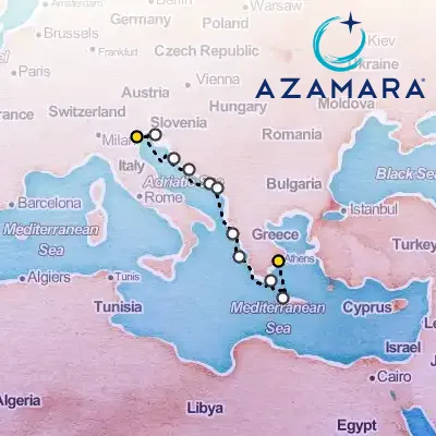 September 2nd, 2026  - Mediterranean, Croatia, Montenegro & Greece Cruise on the Azamara Onward