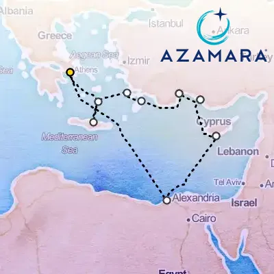 April 3rd, 2027  - Egypt & Turkey & Greece Cruise: Alexandria, Rhodes & Athens on the Azamara Onward