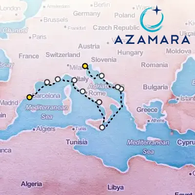 March 13th, 2027  - Best of the Mediterranean Cruise: Monte Carlo, Florence, Rome & Venice on the Azamara Onward