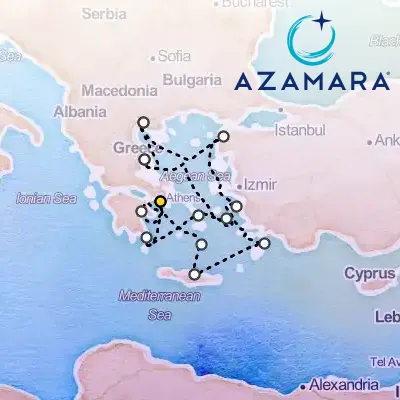 April 24th, 2027  - Greece Intensive, Santorini, Volos & Mykonos Cruise on the Azamara Onward