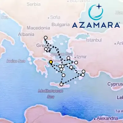 October 2nd, 2027  - Greece Intensive Cruise: Volos, Mykonos & Santorini on the Azamara Onward