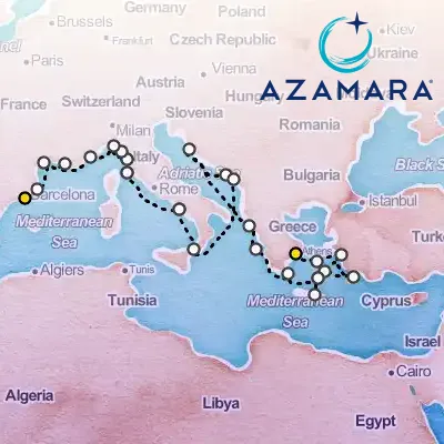 June 29th, 2027  - Greece & Italy Cruise, Santorini, Corfu & Florence on the Azamara Onward
