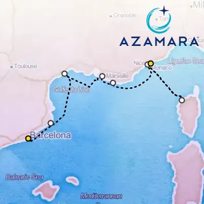 June 11th, 2026  - Spain & France, Barcelona, Nice & Provence Cruise on the Azamara Onward