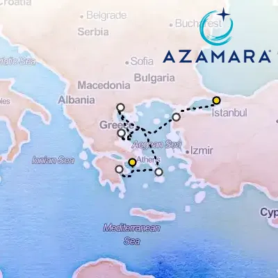 July 18th, 2026  - Greece: Thessaloniki, Mykonos & Athens Cruise on the Azamara Onward