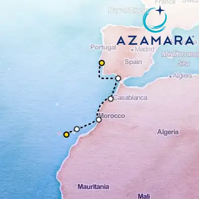 January 30th, 2027  - Canary Islands & Morocco Cruise: Lanzarote, Casablanca & Lisbon on the Azamara Onward