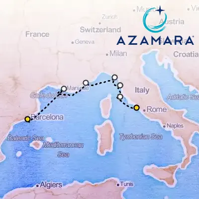 May 27th, 2027  - Italy, France & Spain Cruise: Florence, Nice & Barcelona on the Azamara Onward