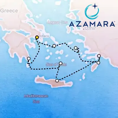 July 25th, 2026  - Greece Cruise, Crete, Monemvasia & Santorini on the Azamara Onward