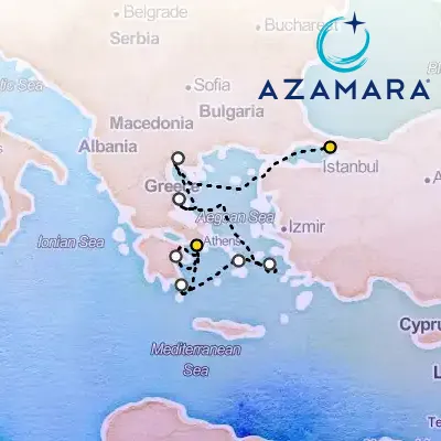 April 30th, 2027  - Greece Intensive Cruise: Thessaloniki, Patmos & Mykonos on the Azamara Onward