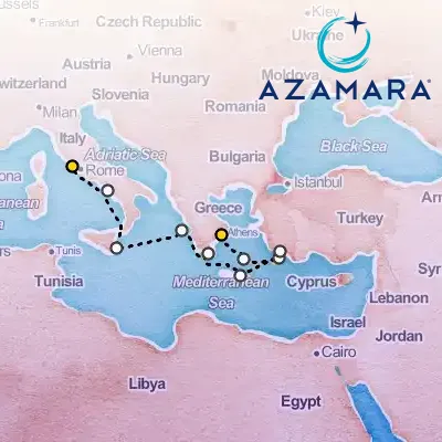 August 6th, 2027  - Italy & Greece Cruise, Amalfi, Crete & Santorini on the Azamara Onward