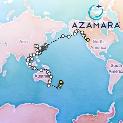 August 27th, 2026  - Canada to New Zealand Grand Voyage on the Azamara Pursuit