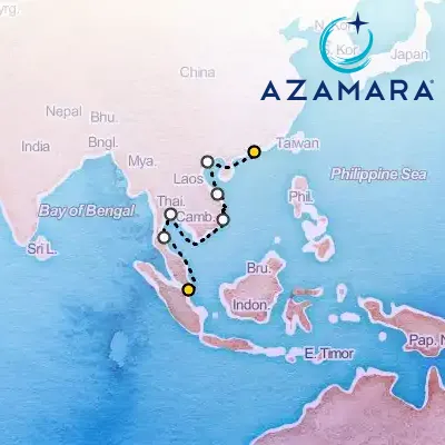 October 31st, 2026  - Southeast Asia Cruise: Halong Bay, Ho Chi Minh City & Bangkok on the Azamara Pursuit