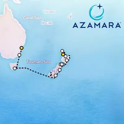 January 20th, 2027  - New Zealand & Australia Cruise: Auckland, Milford Sound & Sydney on the Azamara Pursuit