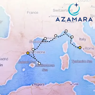 October 9th, 2025  - Western Mediterranean Cruise: Italy, France & Spain on the Azamara Pursuit