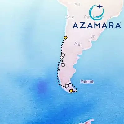 February 20th, 2026  - Chile Intensive Cruise, Punta Arenas, Chilean Fjords & San Antonio on the Azamara Quest