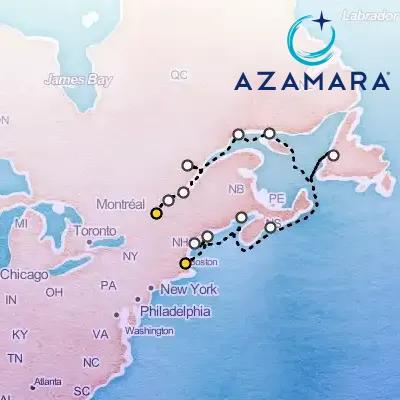 October 4th, 2027  - Canada & New England Intensive Cruise, Portland, Saguenay & Montreal on the Azamara Quest