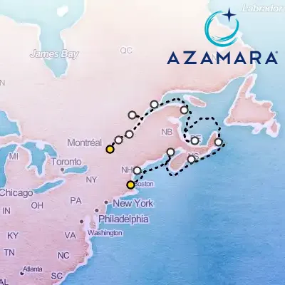 September 22nd, 2027  - Canada & New England Intensive Cruise: Quebec, Halifax & Boston on the Azamara Quest