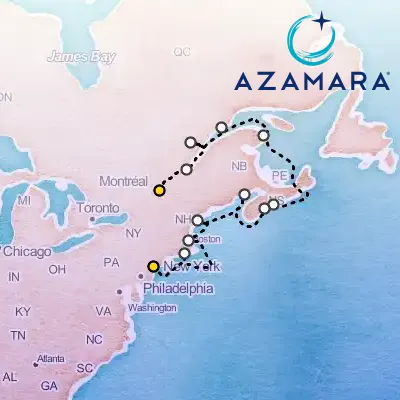 October 16th, 2027  - Canada & New England Intensive Cruise: Quebec, Halifax & New York on the Azamara Quest