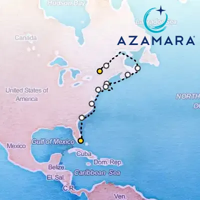 October 17th, 2025  - Canada & Colonial America Intensive Voyage on the Azamara Quest