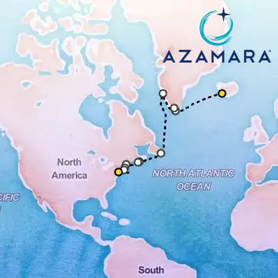 August 25th, 2027  - Greenland & Canada Cruise: Nuuk, Newfoundland & Boston on the Azamara Quest