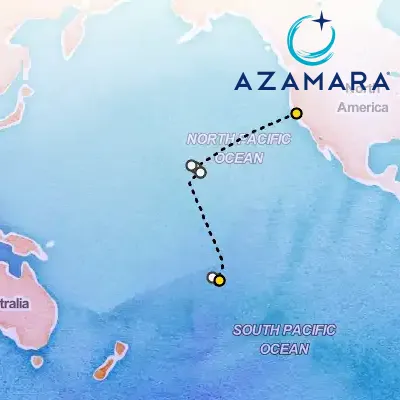 January 5th, 2027  - Pacific Islands Cruise: Oahu, Maui & Bora Bora on the Azamara Quest