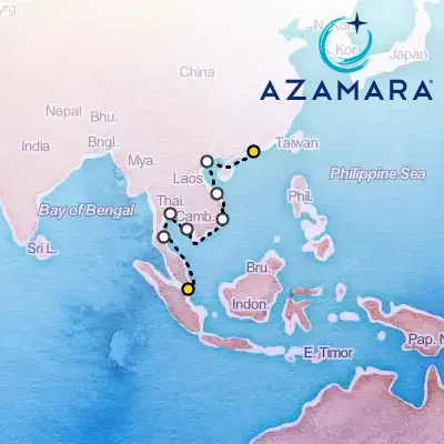 March 14th, 2027  - Southeast Asia Cruise: Bangkok, Ho Chi Minh City & Hong Kong on the Azamara Quest