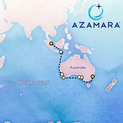 February 22nd, 2027  - Australia & Bali Cruise, Sydney, Kangaroo Island & Singapore on the Azamara Quest