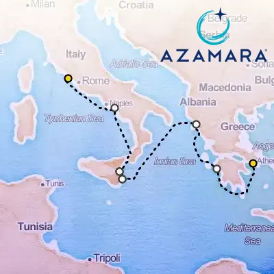 October 31st, 2026  - Mediterranean Cruise: Greece, Italy & Albania on the Azamara Quest
