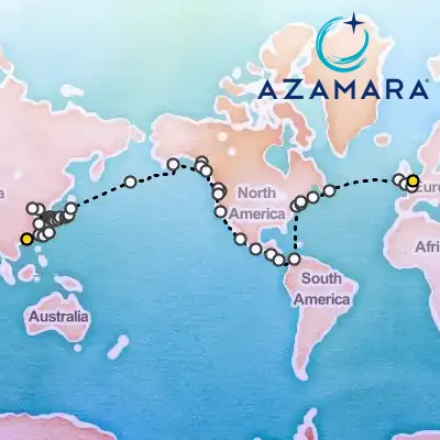 April 2nd, 2027  - Hong Kong to London Grand Voyage on the Azamara Quest
