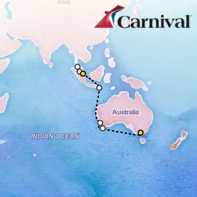 March 8th, 2027  - Southeast Asia Journey on the Carnival Adventure