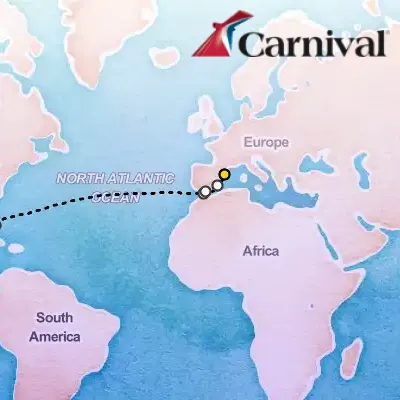 August 18th, 2026  - Transatlantic Cruise on the Carnival Freedom