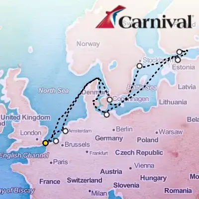 June 7th, 2026  - Scandinavia & Baltic Cruise on the Carnival Legend