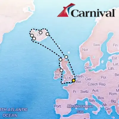 June 28th, 2026  - Iceland & British Isles Cruise on the Carnival Legend