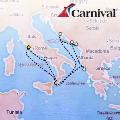 October 2nd, 2026  - Croatia, Greece & Italy Cruise on the Carnival Legend