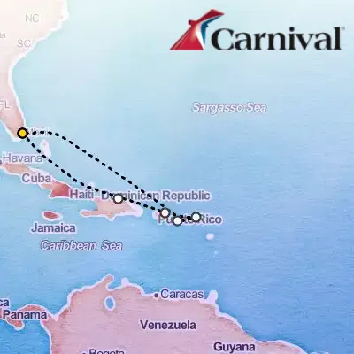 November 21st, 2025  - Eastern Caribbean Cruise on the Carnival Magic