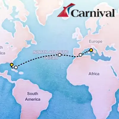 November 8th, 2025  - Transatlantic Cruise on the Carnival Miracle