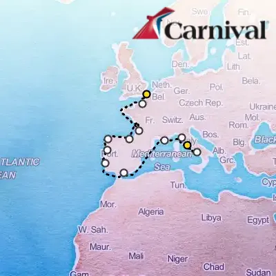 August 10th, 2025  - Western Europe & Mediterranean Cruise on the Carnival Miracle
