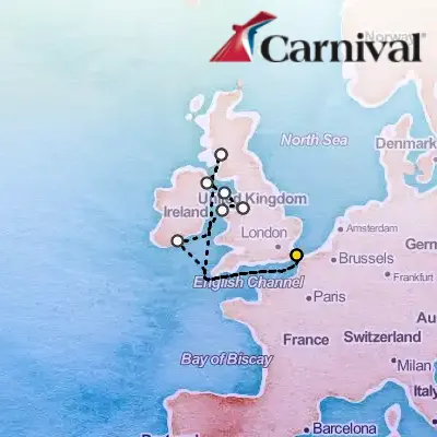 August 1st, 2025  - British Isles Cruise on the Carnival Miracle