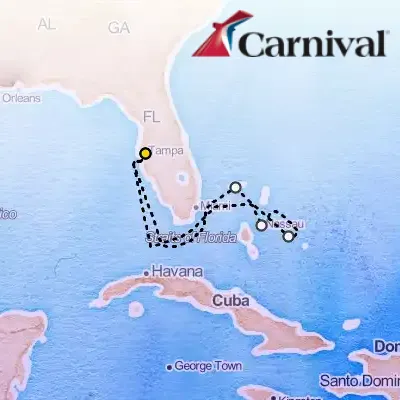 September 14th, 2026  - Bahamas Cruise on the Carnival Paradise