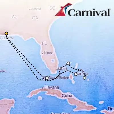 January 3rd, 2027  - Bahamas Cruise on the Carnival Spirit