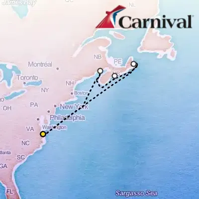 October 3rd, 2026  - Canada Cruise on the Carnival Sunshine