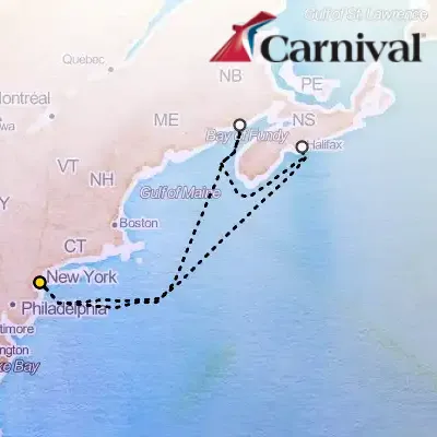 June 18th, 2026  - Canada Cruise on the Carnival Venezia