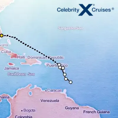 December 1st, 2025  - Best Of Southern Caribbean Cruise on the Celebrity Ascent